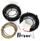 plumbing drain snake auger cable sping cleaning unblocker unclogger 3 meter spring 8pcs total 24 meters with kits