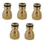 5x water hose adapter from bsp 15mm or 1/2 thread female to 12mm snap-on male