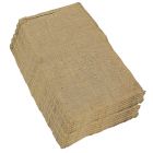 10 pcs heavy duty large natural hessian bag jute sisal sack for flood rescue garden produce chaff farm storage animal clothes cover landscaping 60cm w x 100cm h