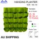 Multiple Pocket Hanging Vertical Wall Garden Planter Mount Felt Pouch Grow Bag