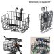 Foldable Bike Basket Portable Collapsible Extra Bicycle Storage Front or Rear Black