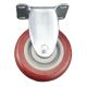 heavy duty plastic caster wheel solid hard plastic castor 4 inch fixed non-swivel single