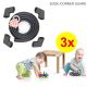 3xToddler Baby Safety Soft Foam Table Guard Edge Corner Cushion Protector Black