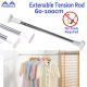 Adjustable Tension Rods Extendable Stainless Steel Seamless Rack Shower Window Curtain Closet Rod Bathroom Hanging Rod 60-100cm