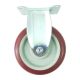 heavy duty plastic caster wheel solid hard plastic castor 5 inch fixed non swivel single left sid