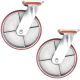 heavy duty metal caster wheel 8inch 20cm industrial castor swivel without lock/brake 2pcs