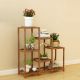 Indoor Outdoor Wooden Garden Plant Stand Multiple Shelf Shelving Small Grid Section for Planter Flower Pot Model K3