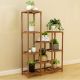 Indoor Outdoor Wooden Garden Plant Stand Multiple Shelf Shelving Small Grid Section for Planter Flower Pot Model K4
