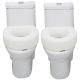 Portable Toilet Seat Riser Elevated Raised Cushion Increased Height 12cm Plastic