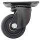 3inch low profile caster wheel industrial castor solid wide wheel swivel without brake/lock for furniture trolley bench 250kg ea bolt